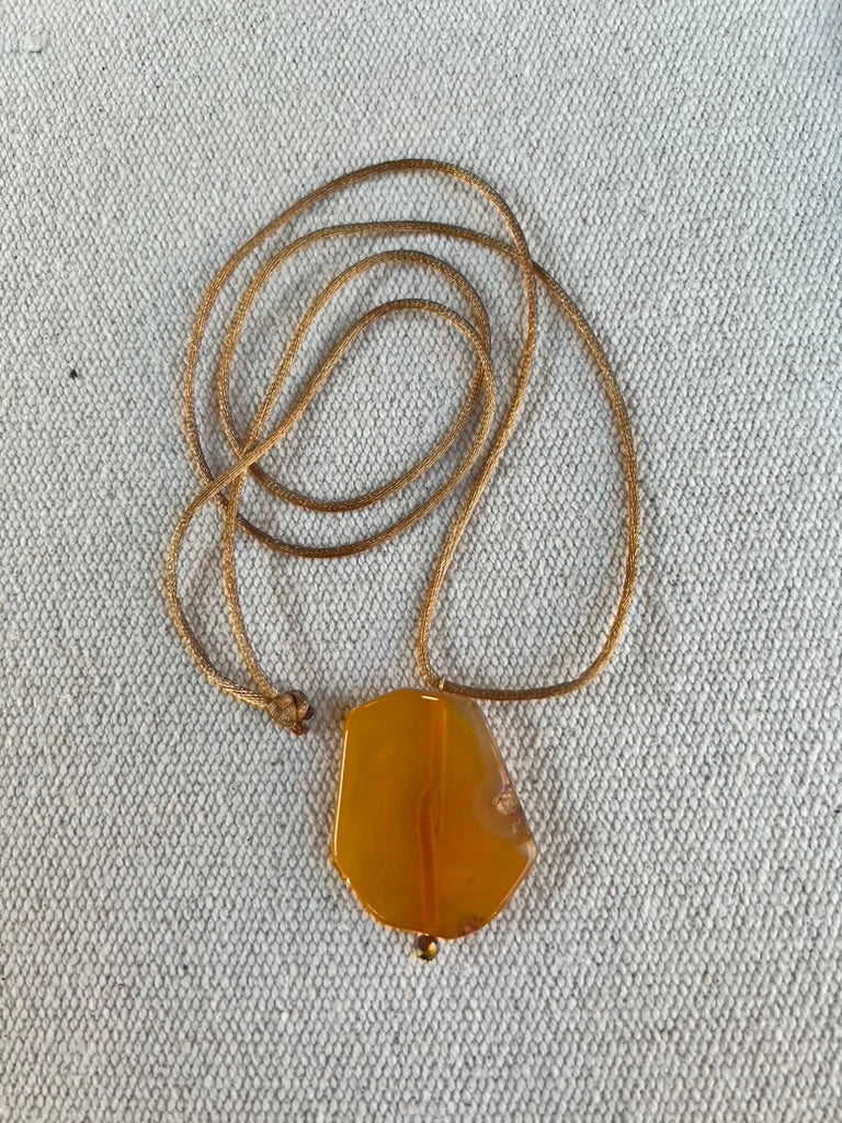 Collar Piedra Naranja