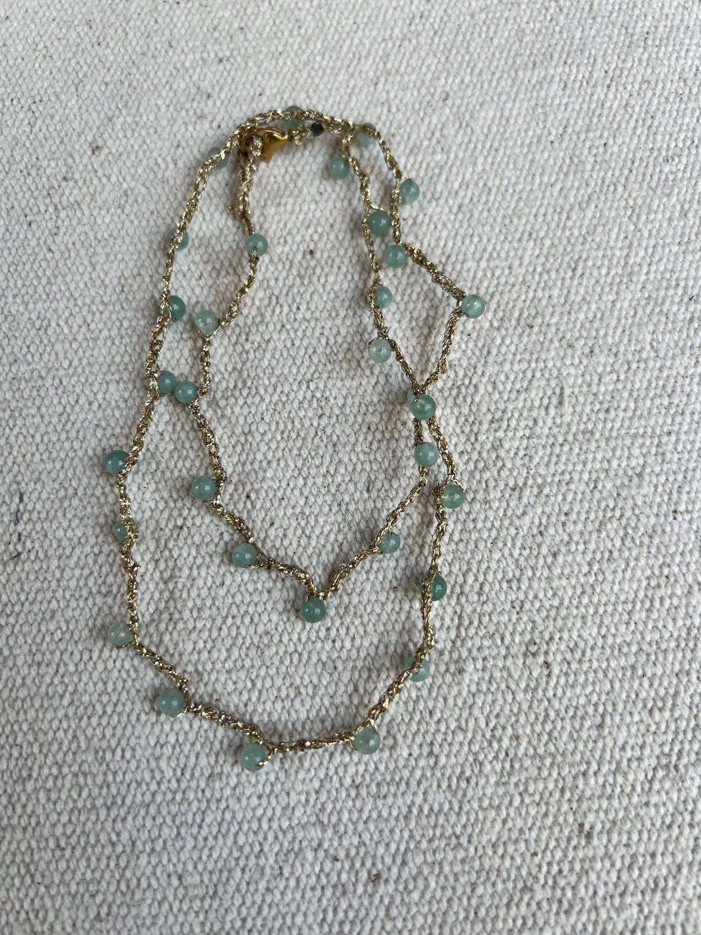 Collar Floren Jade Azul agua