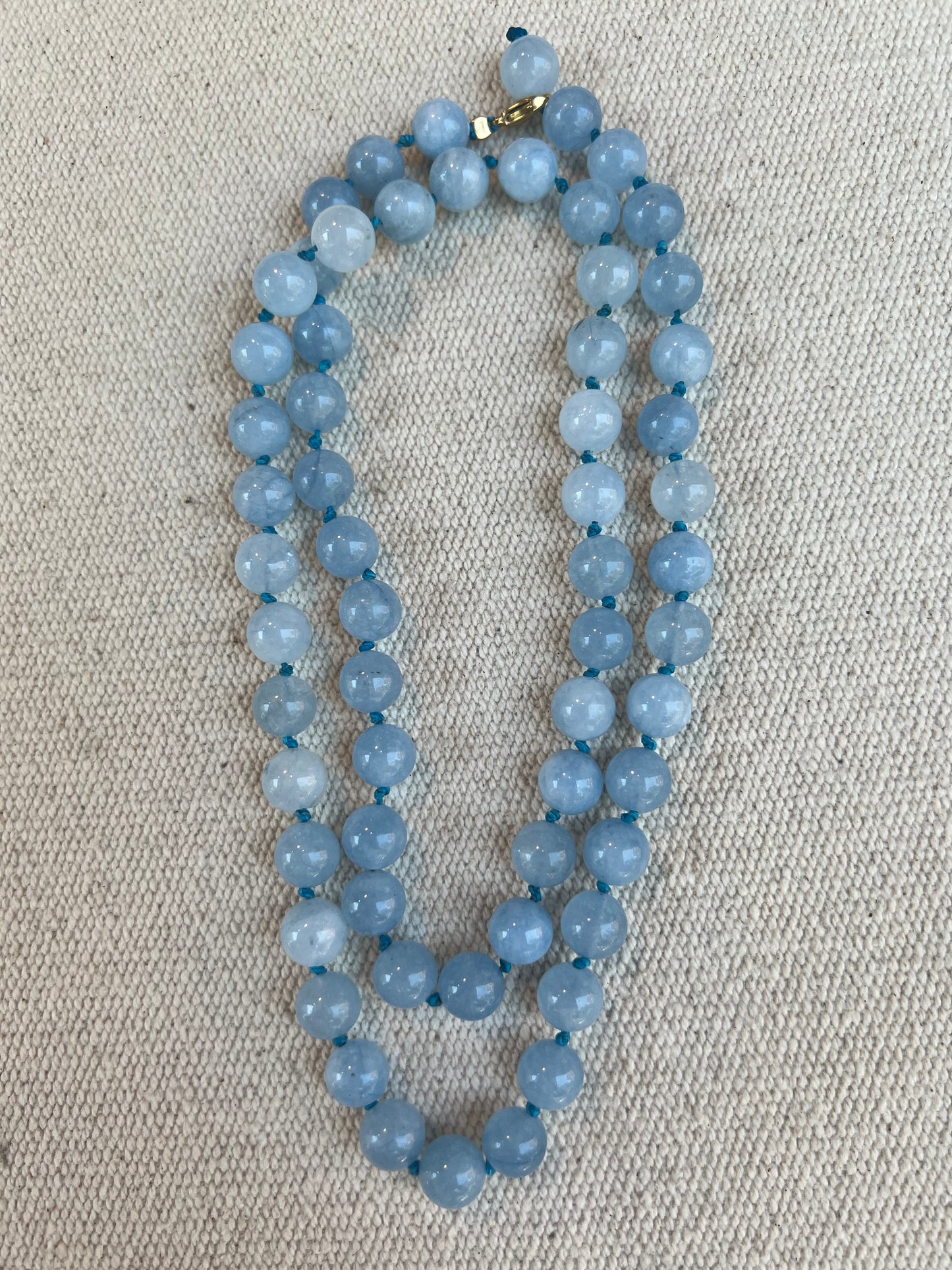 Collar Jade azul azul