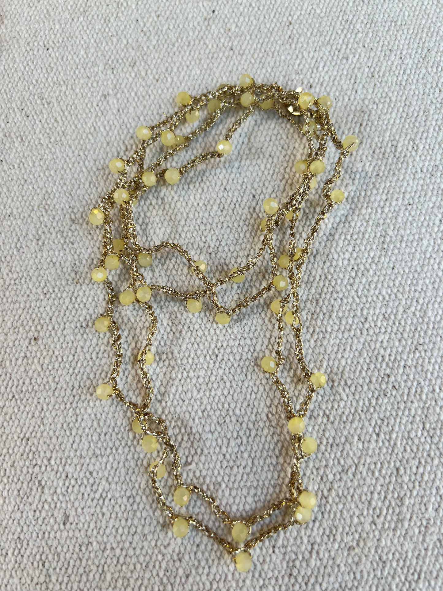 Collar Florentino Cristal Mantequilla