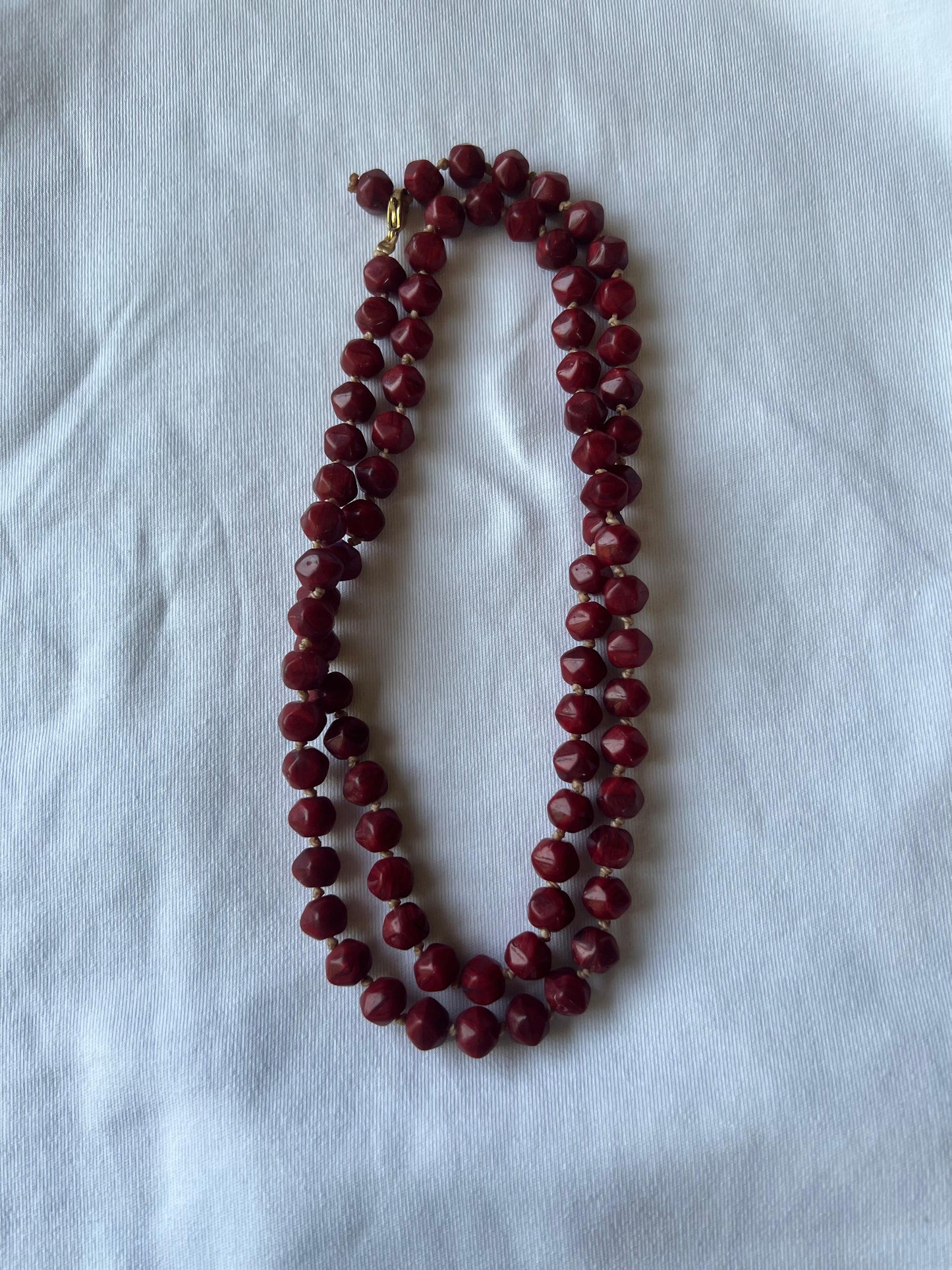 Collar Coral Hexágono