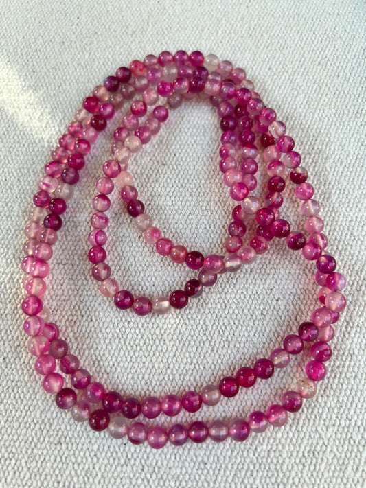 Collar Largo Fucsia