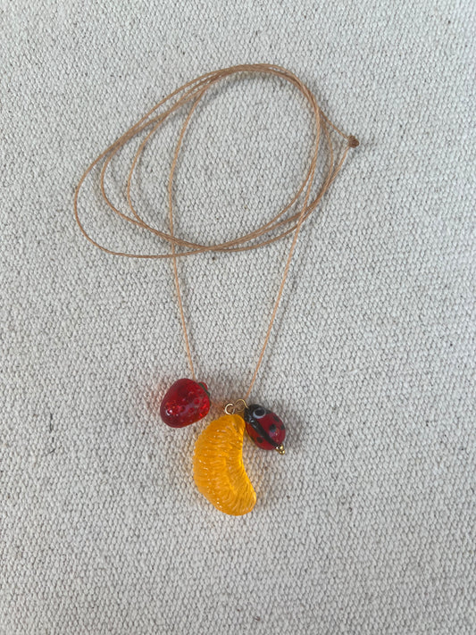 Collar Largo Mandarina