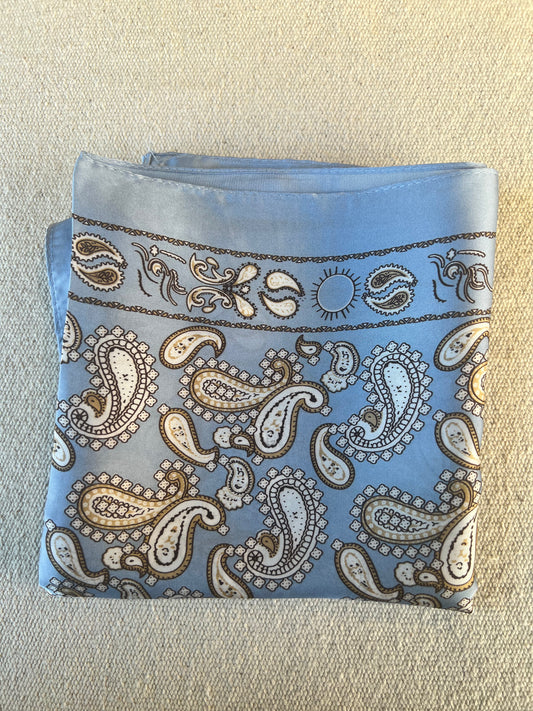 Pañuelo estampado Azul