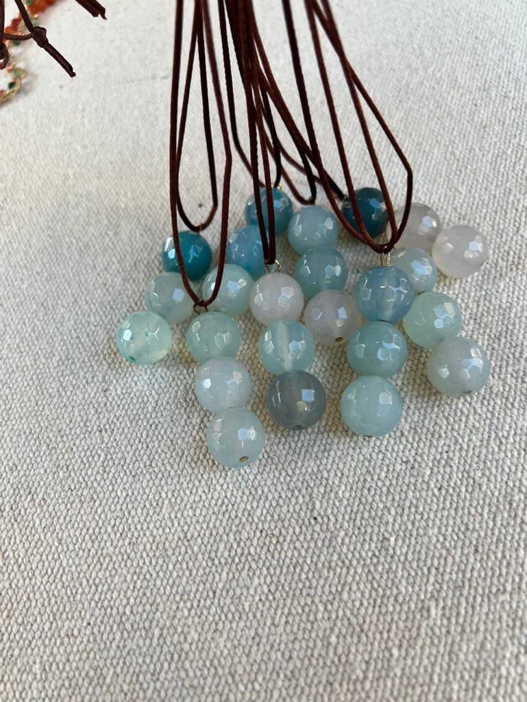 Collar tres piedras azules