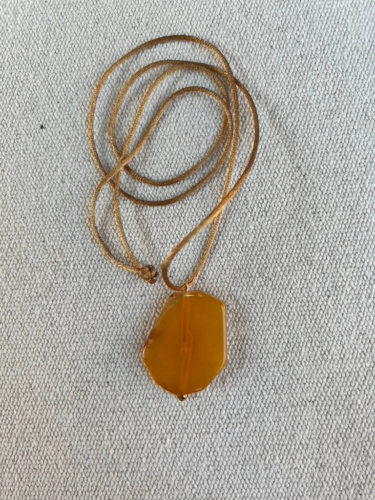 Collar Piedra Naranja