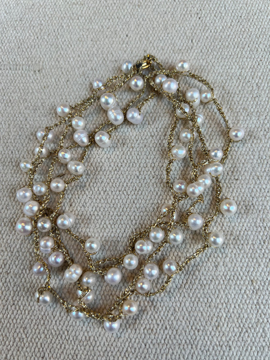 Collar Florentino de Perlas Cultivadas