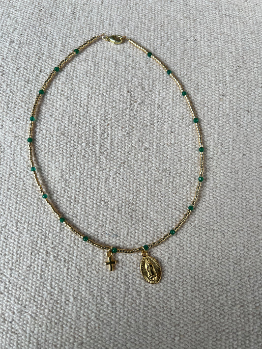 Collar Virgen y Cruz