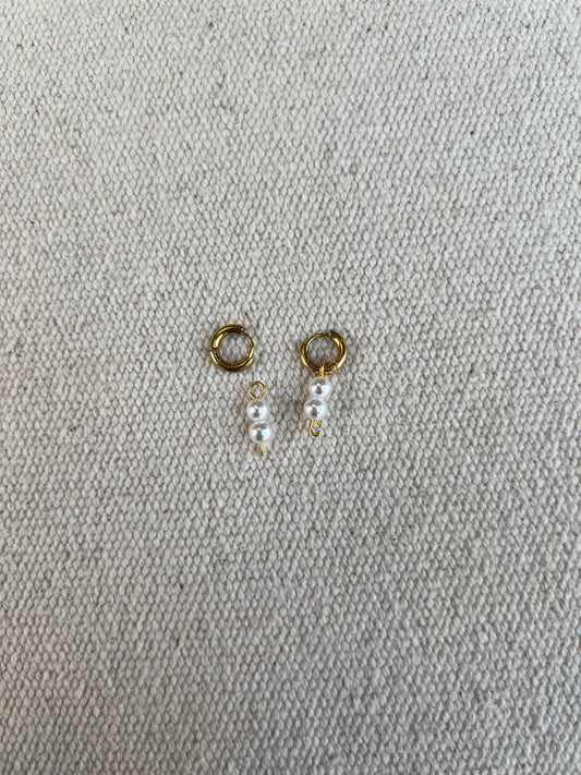 Pendientes Doble Perla