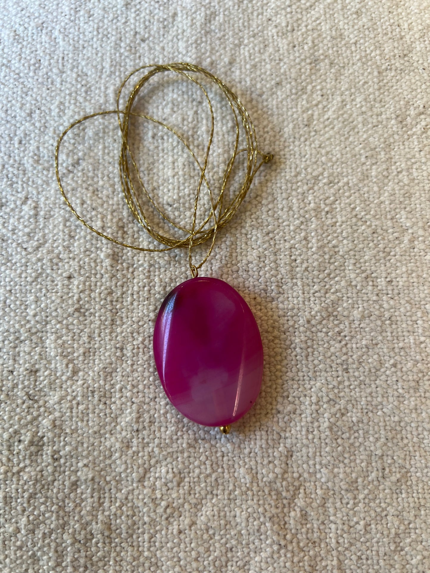 Collar Piedra oval
