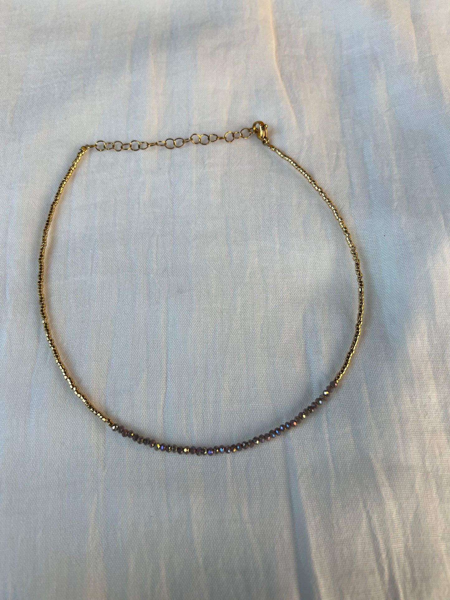 Collar Miyuki Gris