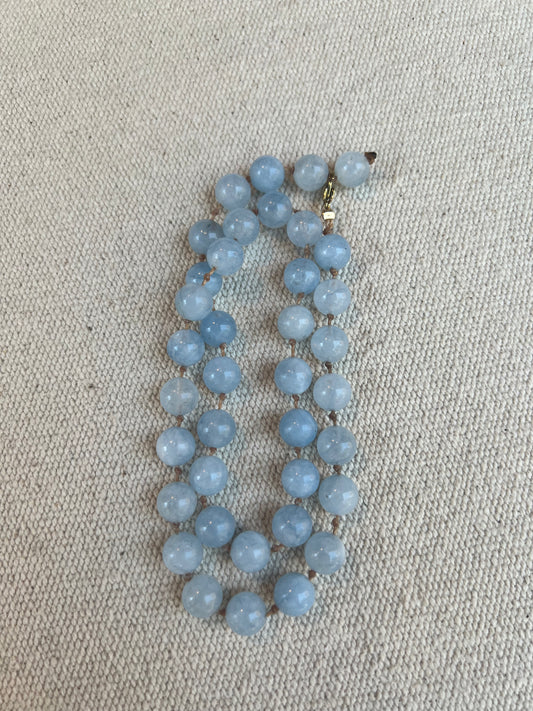 Collar Corto Jade Azul