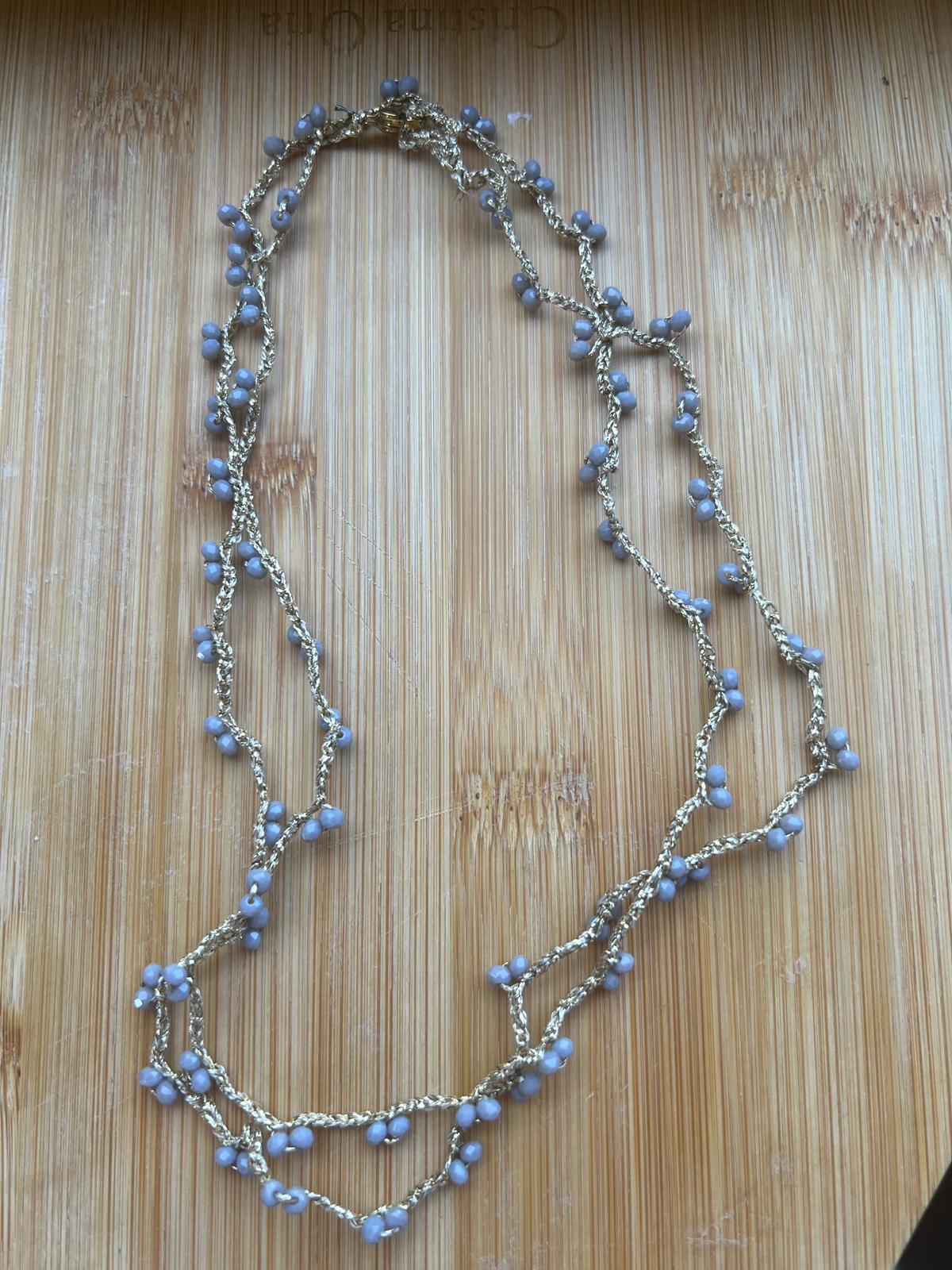 Collar Florentino Gris doble